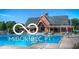 Resort-style community pool with expansive sundeck and clubhouse at 12833 Tradd St # 1B, Carmel, IN 46032