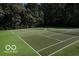 Well-maintained tennis courts within a beautiful green landscape at 12833 Tradd St # 1B, Carmel, IN 46032