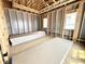 Bedroom under construction featuring three windows and drywall on the floor at 1415 Beaumont Cir, Westfield, IN 46074