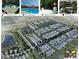 Aerial illustration of community amenities like pickleball courts, pool, and scenic walking trails at 1415 Beaumont Cir, Westfield, IN 46074