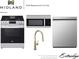 Stainless steel kitchen appliance selection with an oven, microwave, faucet, and dishwasher at 1415 Beaumont Cir, Westfield, IN 46074