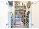 Pantry with organized shelving and ample storage space at 1472 Maple Ridge Ct, Columbus, IN 47201