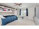 Cozy bedroom with a bunk bed, desk, and a window with natural light at 15143 Gallop Ln, Fishers, IN 46040