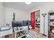 Another view of this home office showcases a flexible workspace and convenient access to other living areas at 15143 Gallop Ln, Fishers, IN 46040