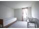 Neutral bedroom features carpet, a bed, and natural light from a window with light colored curtains at 15413 Staffordshire Way, Fishers, IN 46037