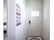 Bright entryway with decor sign and a clear view of the front door at 15413 Staffordshire Way, Fishers, IN 46037