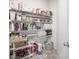 Organized pantry with shelving, providing ample storage for groceries and household items at 15413 Staffordshire Way, Fishers, IN 46037