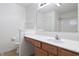 Bathroom features modern vanity, ample counter space, and good lighting at 16001 Concert Way, Noblesville, IN 46060