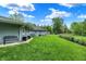 Expansive backyard with manicured lawn, offering plenty of space for gardening and outdoor activities at 169 Bayview Dr, Cicero, IN 46034