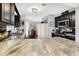 Bright kitchen showcasing a unique countertop, modern appliances, and ample storage at 169 Bayview Dr, Cicero, IN 46034