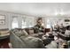 Spacious living room featuring comfortable seating, abundant natural light, and stylish decor, creating an inviting atmosphere at 169 Bayview Dr, Cicero, IN 46034