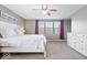 Inviting bedroom featuring a comfortable bed, natural light, and ample closet space at 1815 Kingen Dr, Greenfield, IN 46140