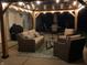 Gazebo furnished with a couch, chairs, and a coffee table at 199 Three Notch Ln, Bargersville, IN 46106