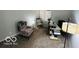 This comfortable bedroom features a spacious desk and large window, perfect for a home office at 209 Brighton Ct, Greenwood, IN 46143