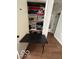 Pantry with a folding table providing additional surface area at 209 Brighton Ct, Greenwood, IN 46143
