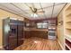 The kitchen has stainless steel appliances and tile backsplash at 2319 S I St, Elwood, IN 46036