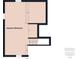 Floor plan showcasing the layout of the second floor and staircase at 238 Jefferson St, Pendleton, IN 46064