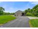 The home has a very large garage and ample driveway parking at 2508 Indian Creek Rd, Trafalgar, IN 46181