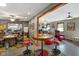 The recreation area has two distinct entertainment zones and an open floor plan at 2508 Indian Creek Rd, Trafalgar, IN 46181