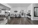 Bright living room showcasing hardwood floors, neutral decor, and an open layout at 2542 Barstow Dr, Whitestown, IN 46075