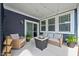 Comfortable outdoor seating area with stylish furniture and ample space for relaxation at 2542 Barstow Dr, Whitestown, IN 46075