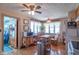 Inviting kitchen featuring hardwood floors, a cozy eating area, ample counter space and natural light at 295 Maple Turn Rd, Martinsville, IN 46151