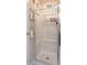Clean shower with a clear glass enclosure at 295 Maple Turn Rd, Martinsville, IN 46151