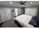 Large main bedroom featuring dual closets, plush carpeting, and recessed lighting at 4336 Bittersweet Ln, Greenwood, IN 46142