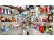 A walk-in pantry with metal shelving offering ample storage space for dry goods and household items at 4763 W Tradwell Dr, New Palestine, IN 46163