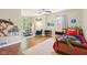 Playful bedroom with hardwood floors, a ceiling fan, and adorable wall decor featuring animal and nautical themes at 5034 N Capitol Ave, Indianapolis, IN 46208