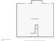 Floor plan of the unfinished basement with stairs leading up at 542 Hadleigh Ct, Westfield, IN 46074