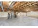 Large unfinished basement with concrete floor and visible utilities, waiting to be transformed into a functional living space at 542 Hadleigh Ct, Westfield, IN 46074