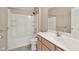 Bathroom with tub and shower combination and vanity at 542 Hadleigh Ct, Westfield, IN 46074