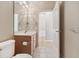 Bright bathroom featuring a wood vanity at 542 Hadleigh Ct, Westfield, IN 46074