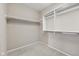 Walk-in closet with built-in shelving for optimal storage at 542 Hadleigh Ct, Westfield, IN 46074