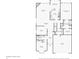 Detailed floor plan showcasing the layout of the home, including living room, bedrooms, and kitchen at 542 Hadleigh Ct, Westfield, IN 46074