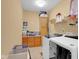 Well-equipped laundry room with ample storage and modern washer and dryer units at 575 Dylan Dr, Avon, IN 46123