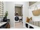 Convenient mudroom with built-in storage, bench seating, and easy access to the laundry area at 583 Dalton Way, Avon, IN 46123
