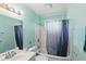 The full bathroom features an integrated tub and shower at 633 Park Dr, Greenwood, IN 46143