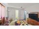This bedroom has neutral walls and floors and ample natural light at 633 Park Dr, Greenwood, IN 46143