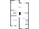 Second floor plan featuring living room, kitchen, dining area, and laundry dimensions at 6916 Ralph Ct, Indianapolis, IN 46220