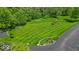 Enjoy this aerial view of the community's large green space, perfect for recreation at 6916 Ralph Ct, Indianapolis, IN 46220