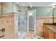 Beautifully designed bathroom with a glass-enclosed shower and elegant tile work at 7753 Ivy Dr, Nineveh, IN 46164