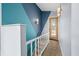 The entryway shows a unique painted wall treatment at 7753 Ivy Dr, Nineveh, IN 46164