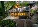 Outdoor patio area with seating and a hot tub at 7753 Ivy Dr, Nineveh, IN 46164