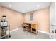 A versatile room featuring a desk and stool, perfect for a home office or crafting area at 7753 Ivy Dr, Nineveh, IN 46164