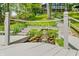 Water feature leading up to the charming home at 7753 Ivy Dr, Nineveh, IN 46164