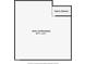 Floor plan showing an unfinished attic space and stairs down at 8065 Bayberry Ct, Indianapolis, IN 46250