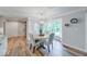 Dining room with bay window and modern chandelier at 8065 Bayberry Ct, Indianapolis, IN 46250