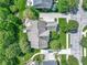 Bird's eye view of a home with lush green surroundings, showcasing its well-maintained property at 10155 Landis Blvd, Fortville, IN 46040